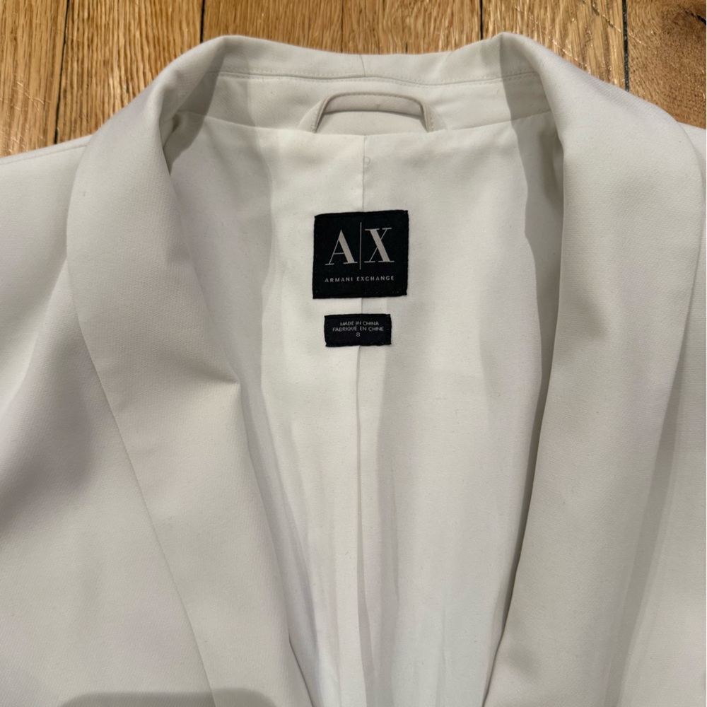 Armani Exchange Women's White Blazer sz 8